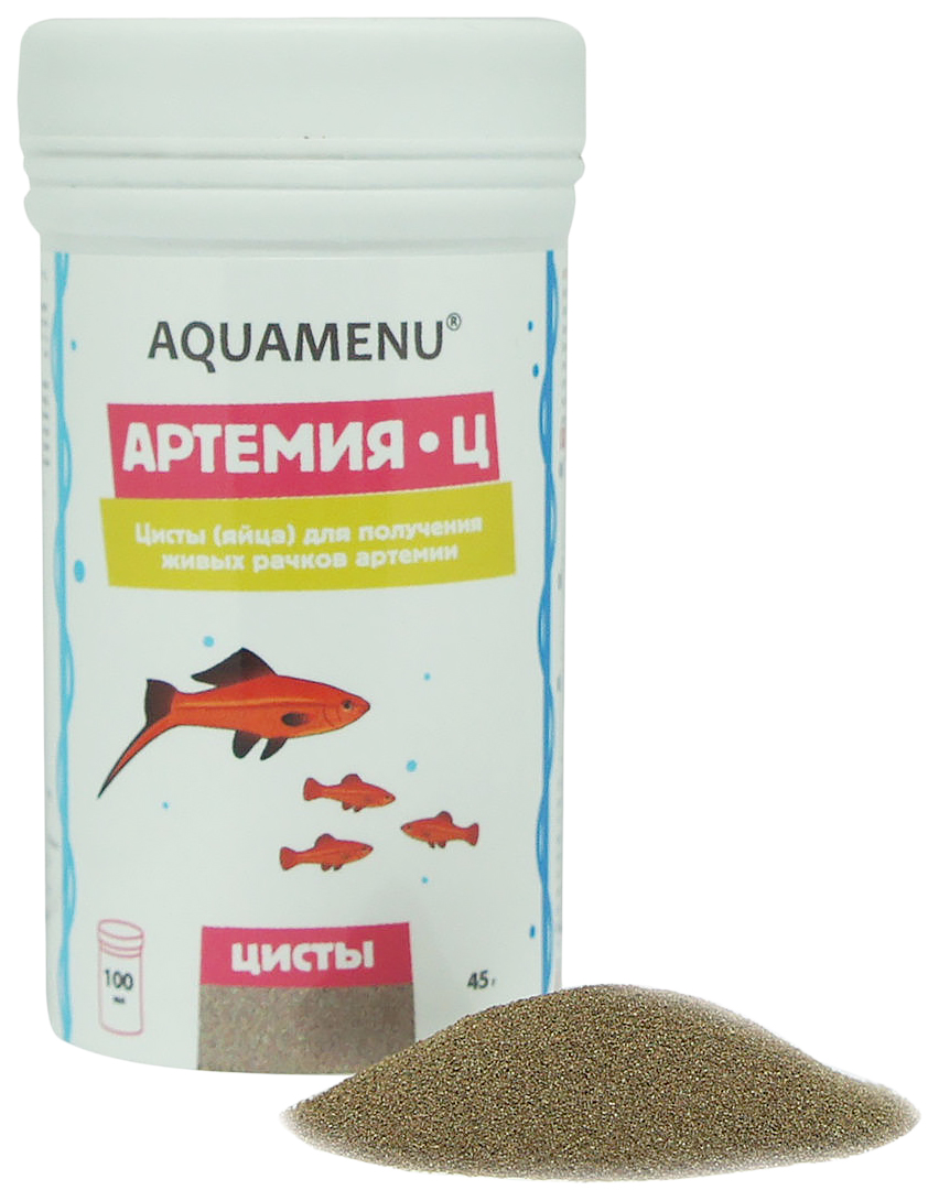 

Корм для аквариумных рыбок Aquamenu из цисты жаброногого рачка универсальный, 45 г