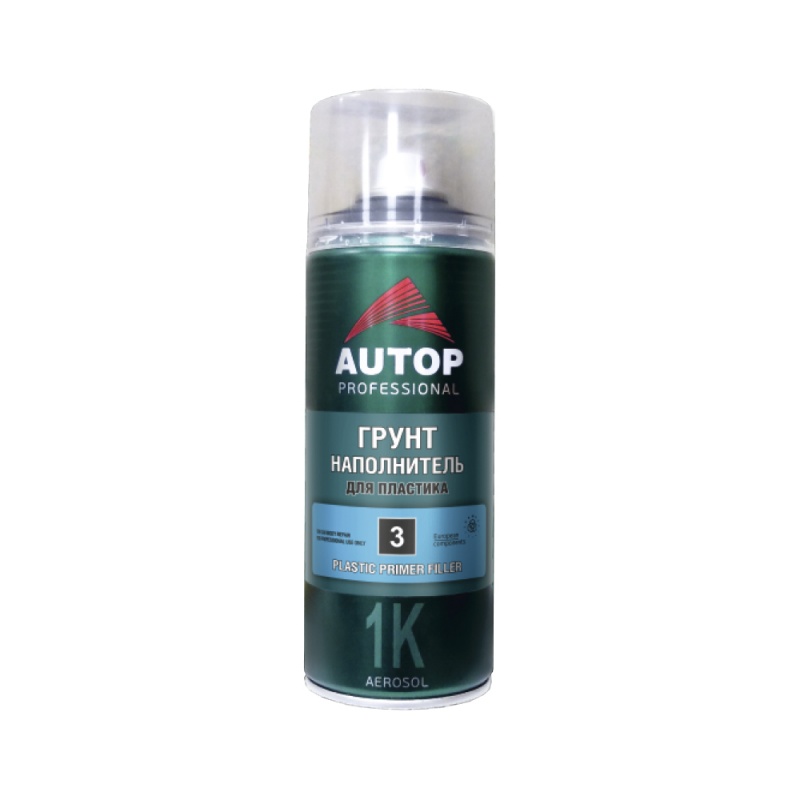

Грунт наполнитель для пластика Autop Plastic Primer Filler №3 серый аэрозоль 520 мл