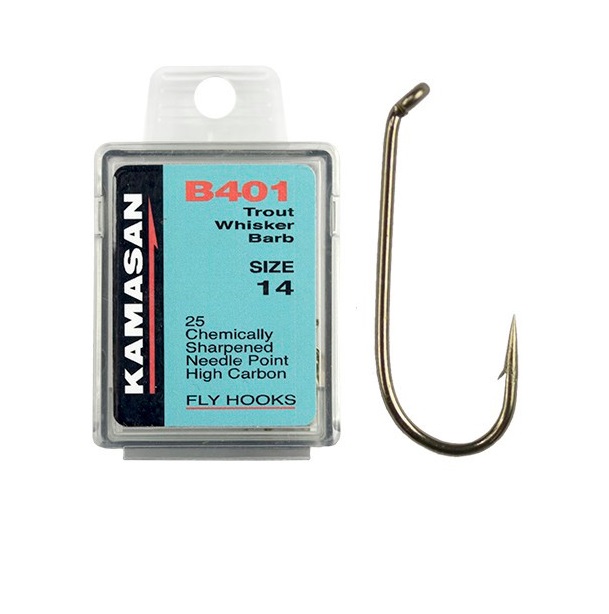 

Крючки Kamasan B401-16 Trout whisker (25шт), HFB401016X