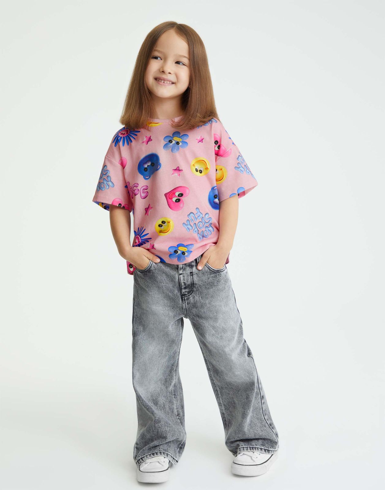 

Футболка для девочки Gloria Jeans GKT024668 розовый 3-4г/104, GKT024668