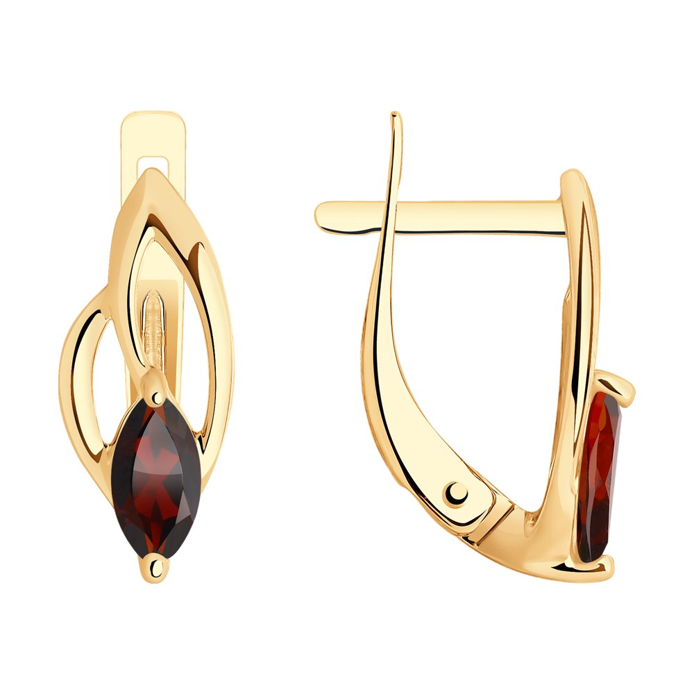 

Серьги женские из золота SOKOLOV 727419, гранат