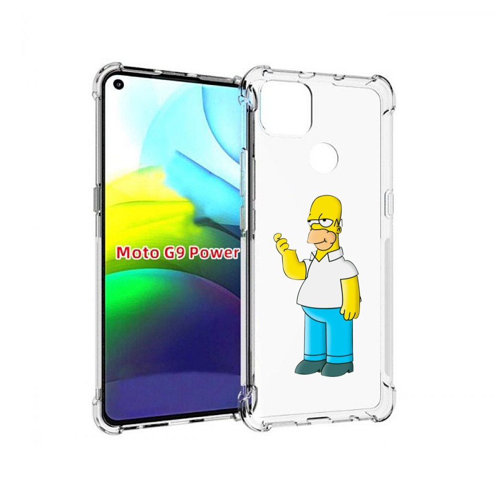 

Чехол MyPads гомер-симпсон для Motorola Moto G9 Power, Прозрачный, Tocco