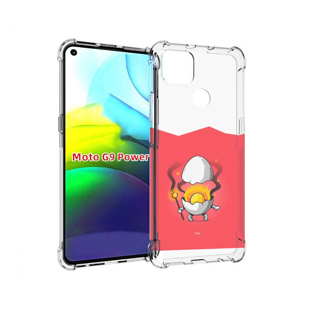 

Чехол MyPads горелое яйцо для Motorola Moto G9 Power, Прозрачный, Tocco