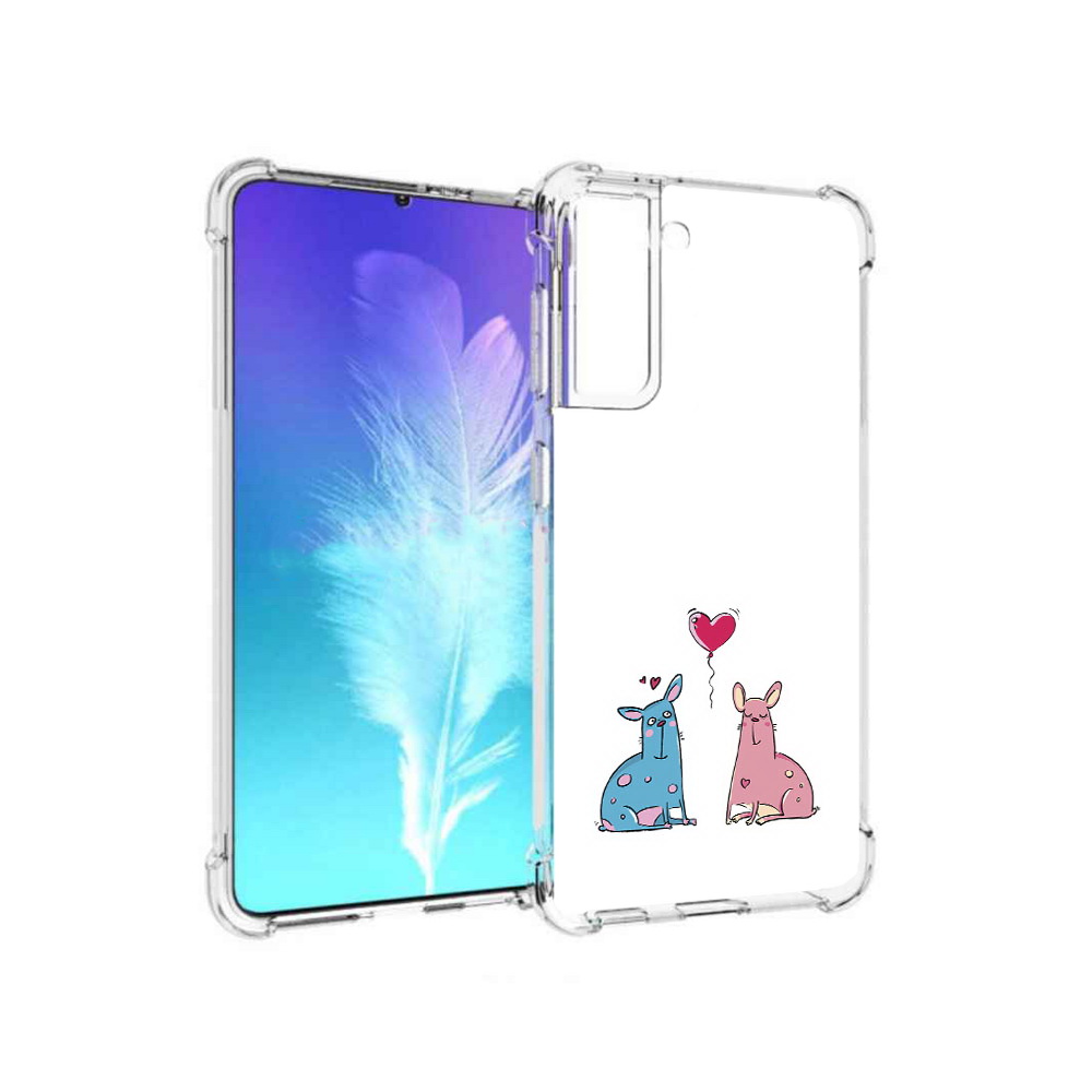 

Чехол MyPads Tocco для Samsung Galaxy S21 Лама любовь (PT157088.510.102), Прозрачный, Tocco