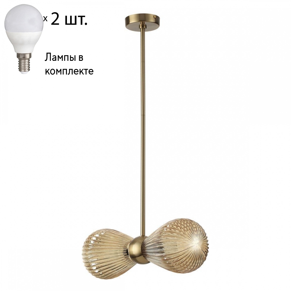 

Подвесной светильник Odeon Elica с лампочками 5402/2+Lamps E14 P45
