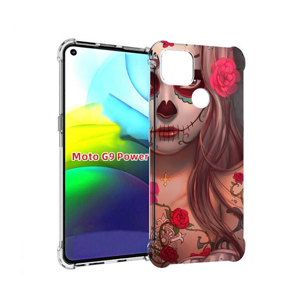 

Чехол MyPads девочка в рисунках для Motorola Moto G9 Power, Прозрачный, Tocco