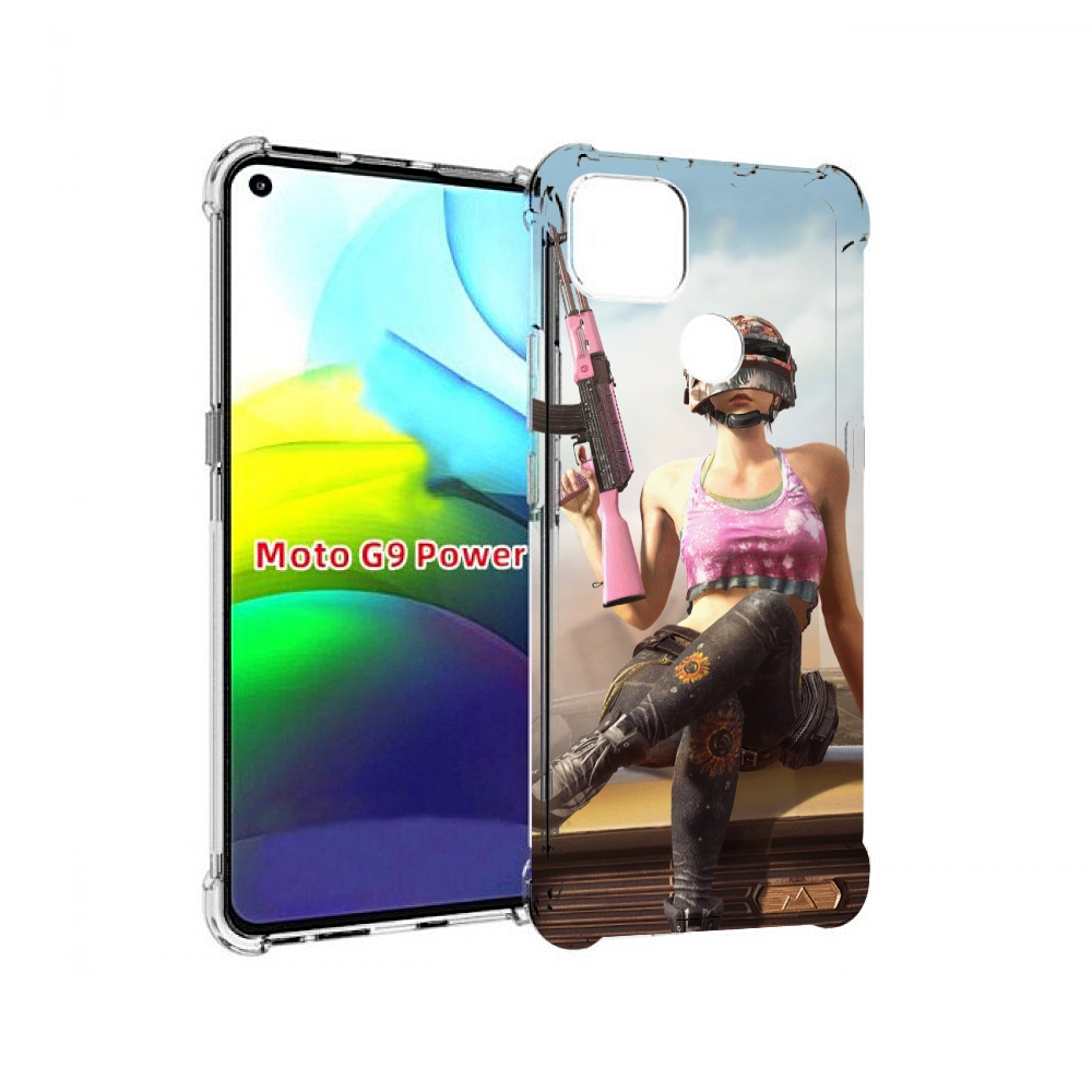 

Чехол MyPads девушка из PUBG для Motorola Moto G9 Power, Прозрачный, Tocco