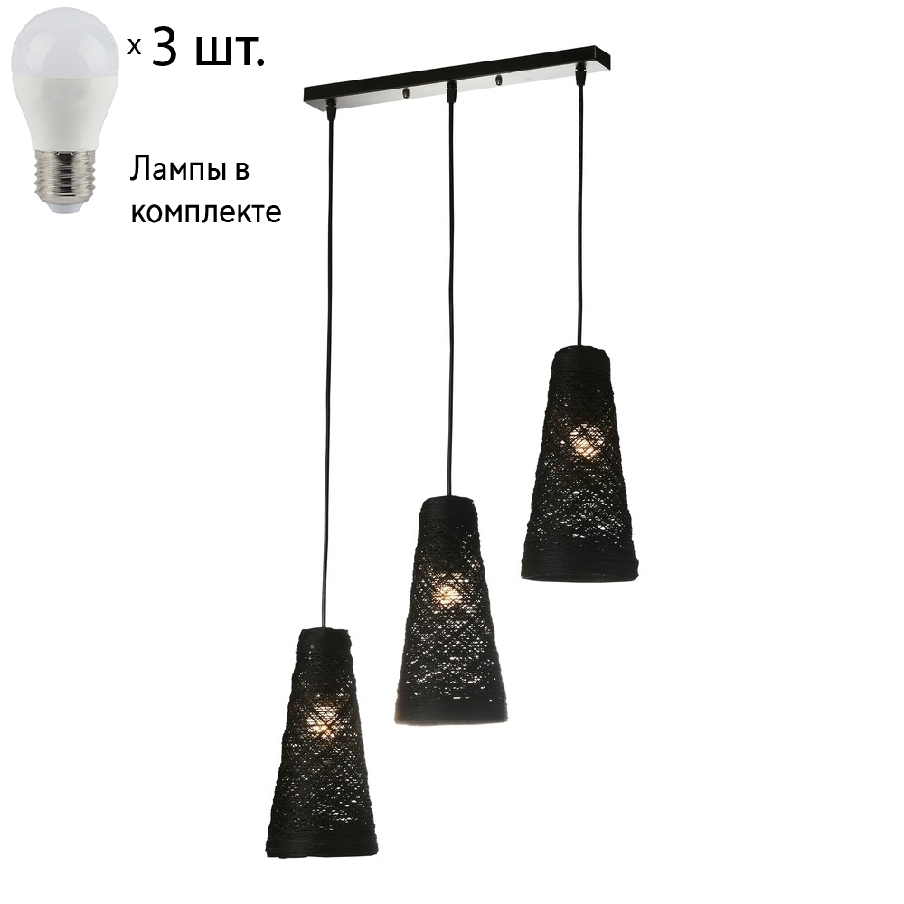 

Подвесной светильник с лампочками Velante 567-726-03+Lamps E27 P45