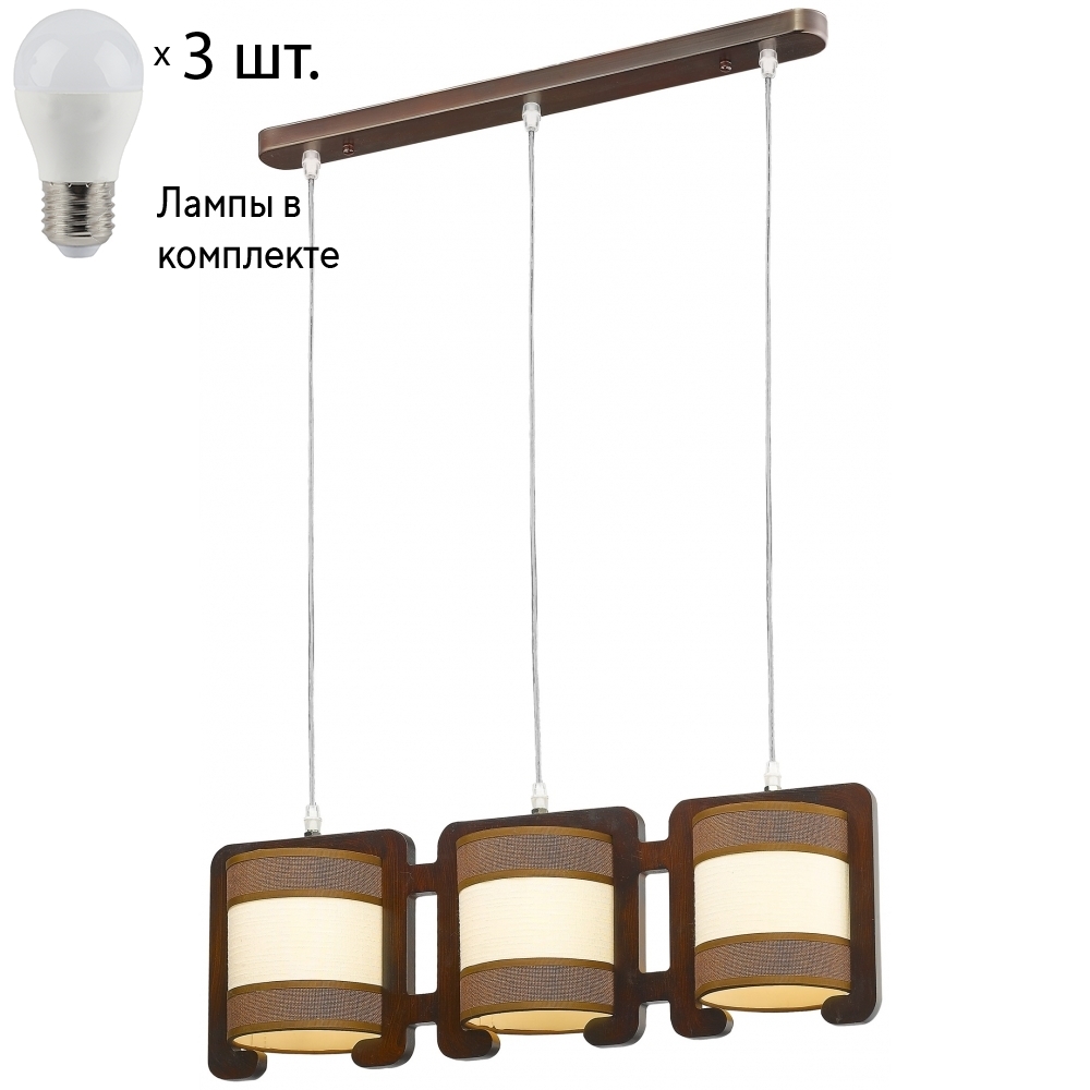 

Подвесной светильник с лампочками Velante 523-726-03+Lamps E27 P45