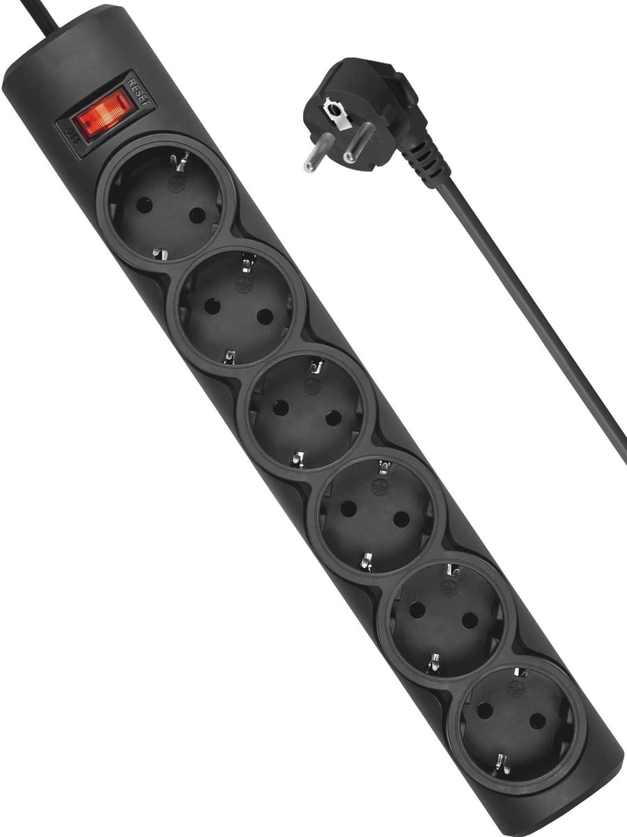 

Сетевой фильтр Defender DFS 151, 1.8м, черный 99494, Сетевой фильтр Defender DFS 151, 1.8м, черный [99494]