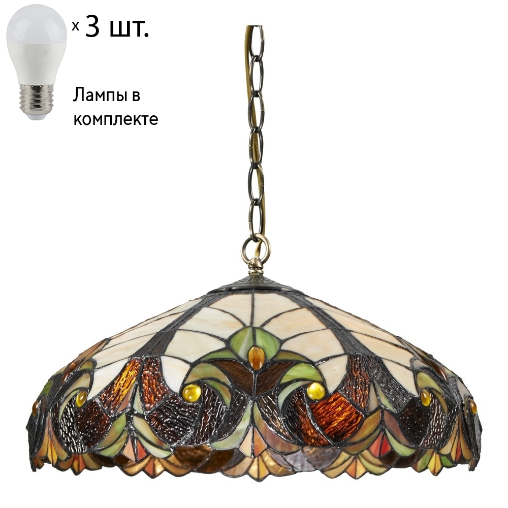 

Подвесной светильник с лампочками Velante 815-806-03+Lamps E27 P45