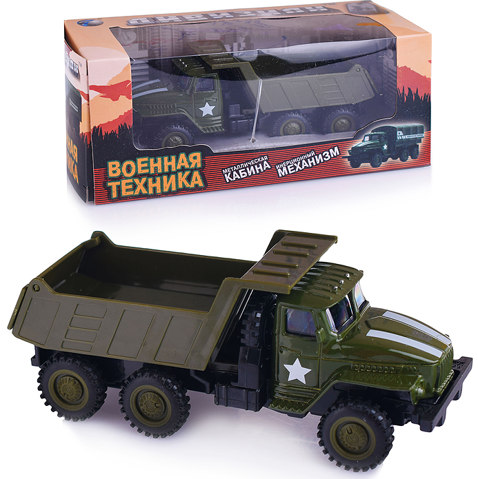 

Машина 6655-1B "Военная" в коробке, Зеленый