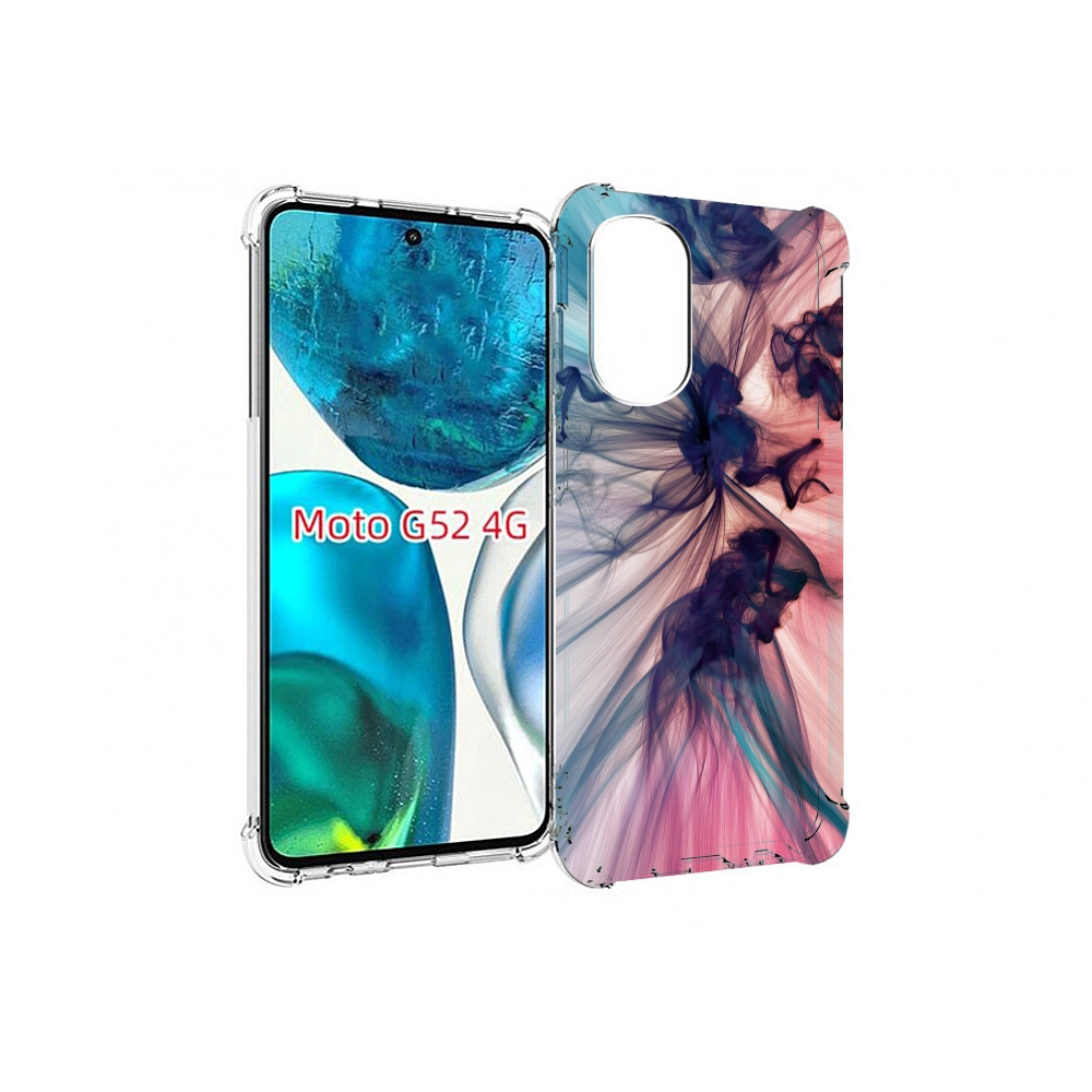 

Чехол MyPads разноцветный дым для Motorola Moto G82 / Moto G52, Прозрачный, Tocco