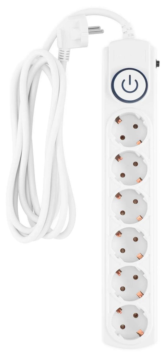 

Сетевой фильтр Ippon BK-6-EU-3-16-W, 3м, белый