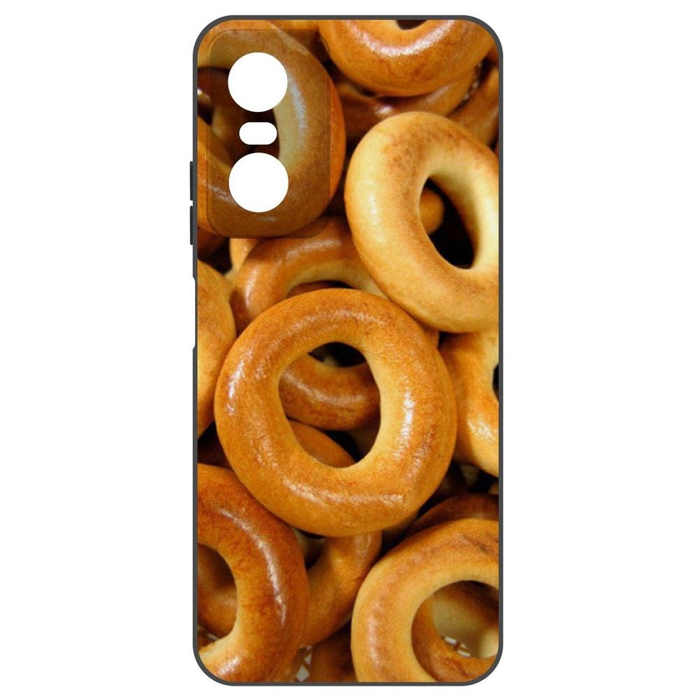 

Чехол-накладка Krutoff Soft Case Сушки для Tecno POP 6 Pro, Черный