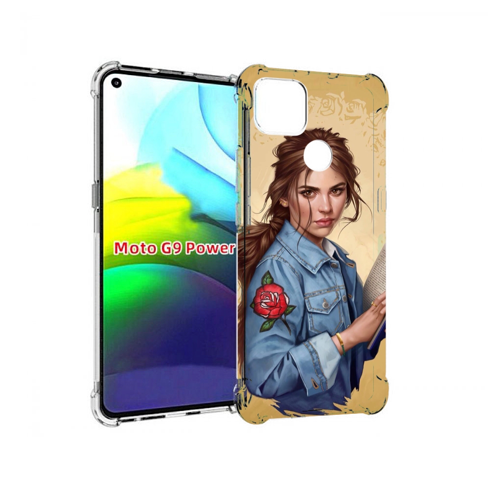 

Чехол MyPads девушка-в-бежевом-фоне для Motorola Moto G9 Power, Прозрачный, Tocco