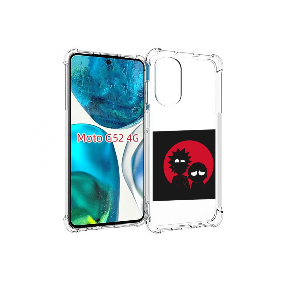 

Чехол MyPads рик и морти в тени для Motorola Moto G82 / Moto G52, Прозрачный, Tocco