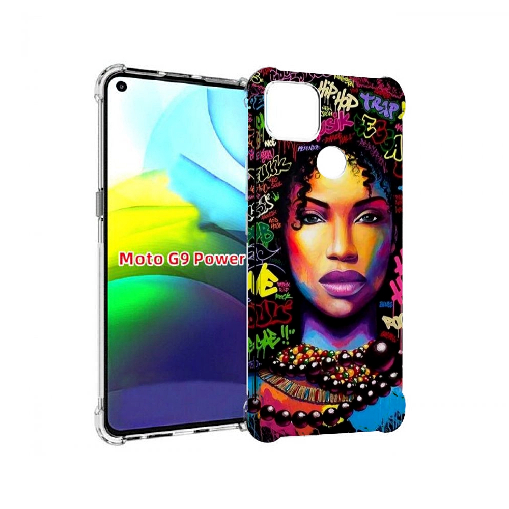 

Чехол MyPads девушка-в-граффити женский для Motorola Moto G9 Power, Прозрачный, Tocco