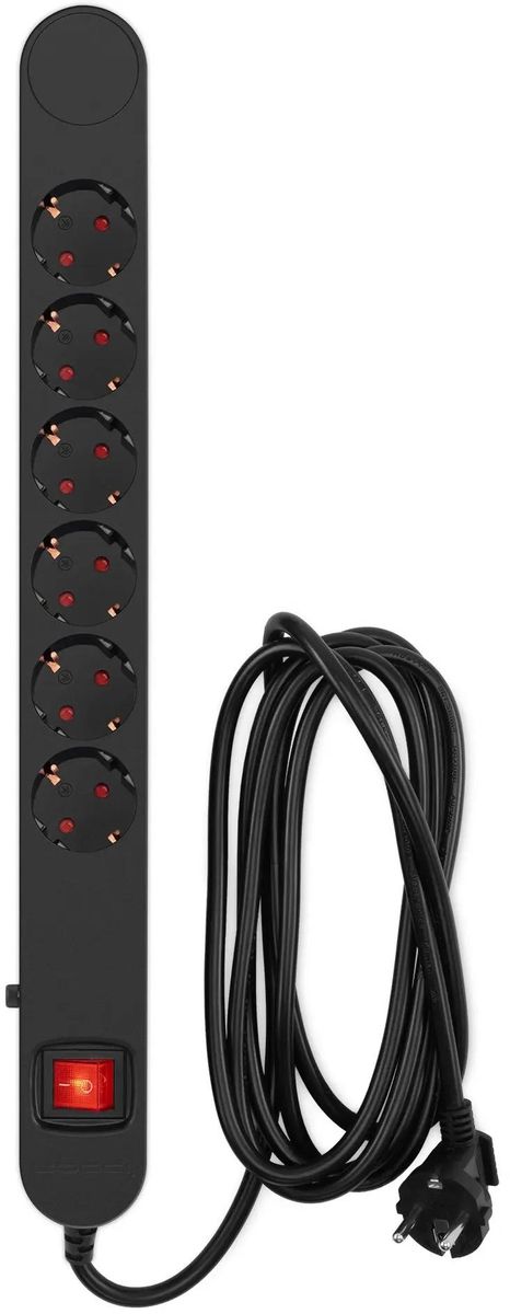 

Сетевой фильтр Ippon NF-EU-3-16, 3м, черный