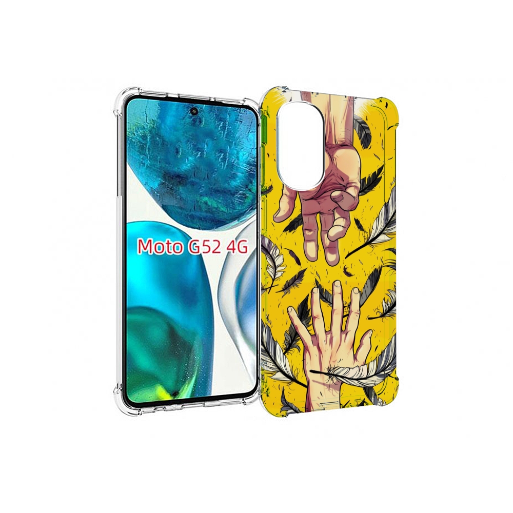 

Чехол MyPads рука-в-руку для Motorola Moto G82 / Moto G52, Прозрачный, Tocco