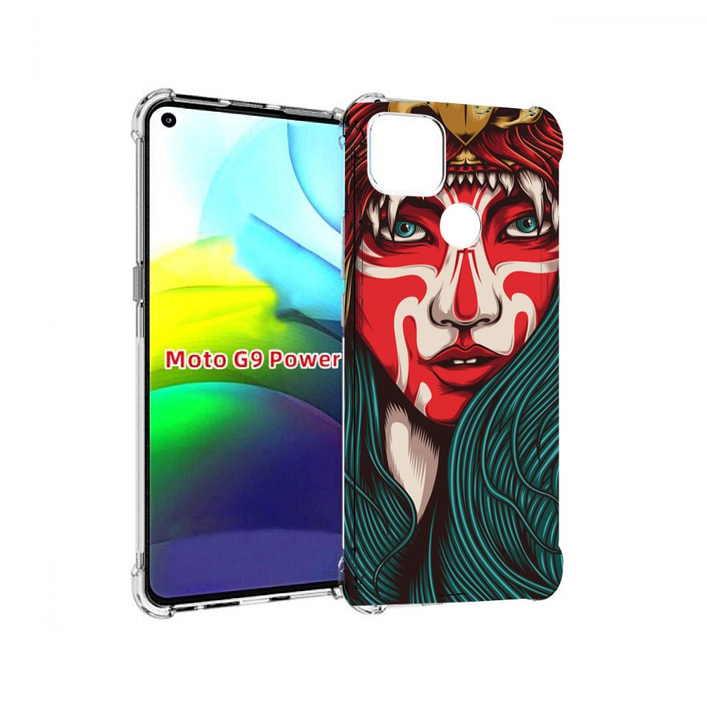 

Чехол MyPads девушка-в-маскировке для Motorola Moto G9 Power, Прозрачный, Tocco