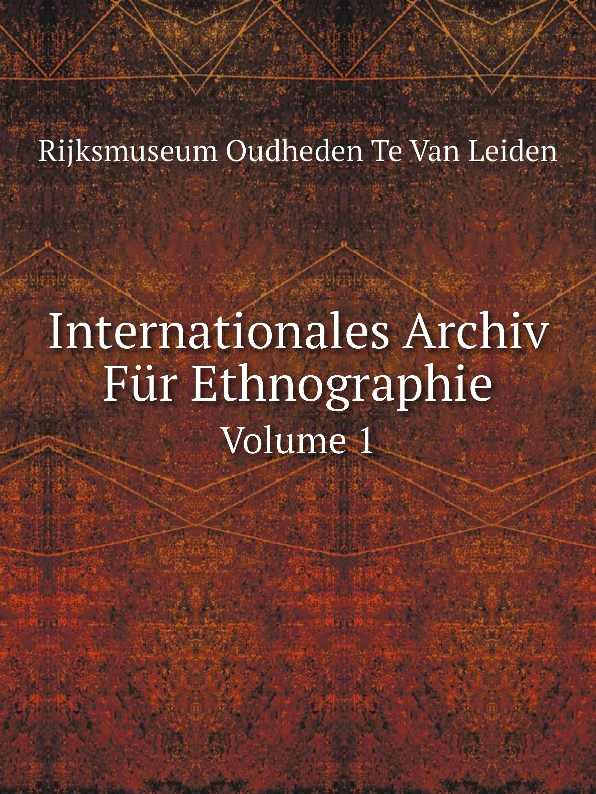 

Internationales Archiv Fur Ethnographie