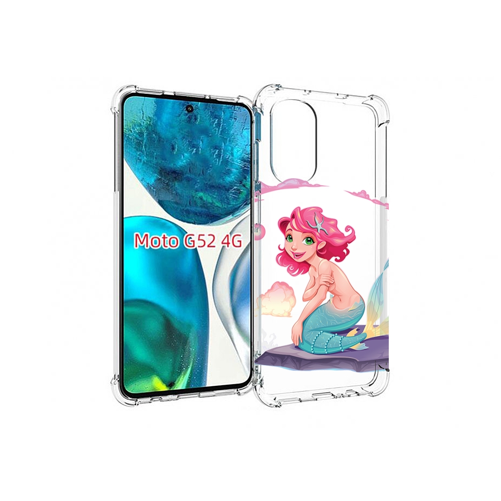 

Чехол MyPads русалочка для Motorola Moto G82 / Moto G52, Прозрачный, Tocco