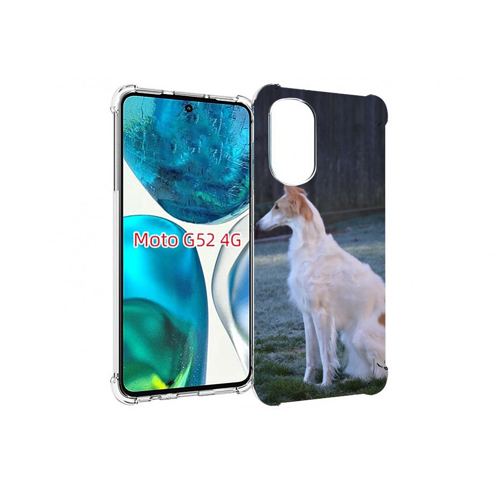 

Чехол MyPads русская псовая борзая для Motorola Moto G82 / Moto G52, Прозрачный, Tocco