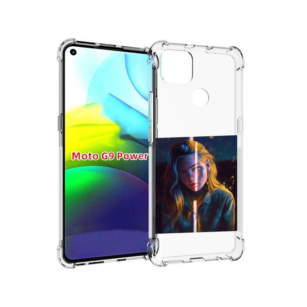 

Чехол MyPads девушка-в-тени для Motorola Moto G9 Power, Прозрачный, Tocco