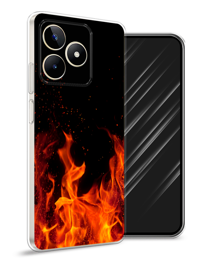 

Чехол Awog на Realme C53/C51/Note 50 "Все в огне", Оранжевый;черный, 2516050-1