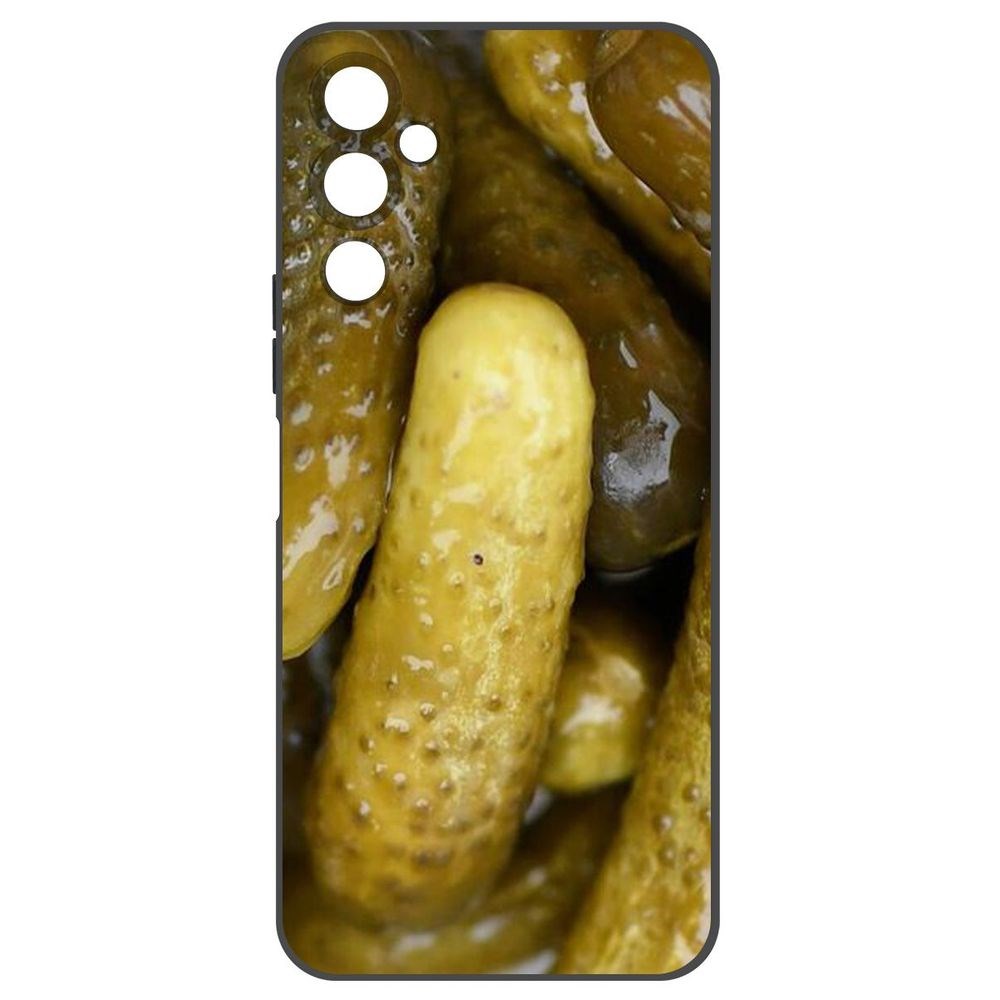 

Чехол-накладка Krutoff Soft Case Огурчики для Tecno Pova 4, Черный