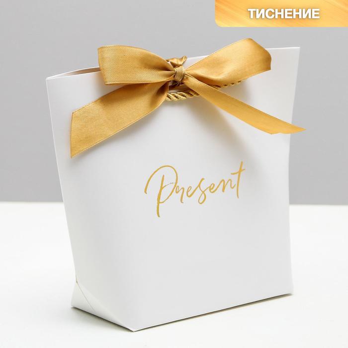

Пакет подарочный Дарите Счастье Present 14 х 17 х 7 см