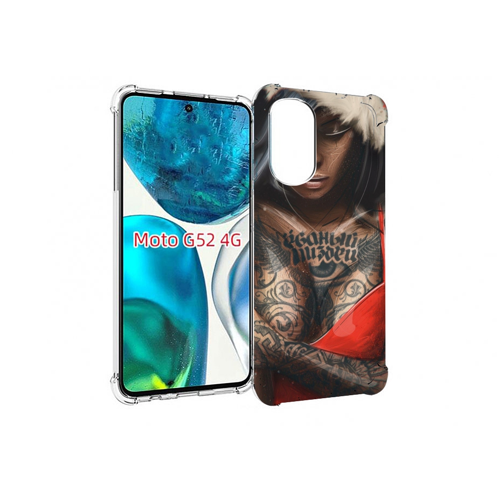 

Чехол MyPads санта-клаус-девушка для Motorola Moto G82 / Moto G52, Прозрачный, Tocco