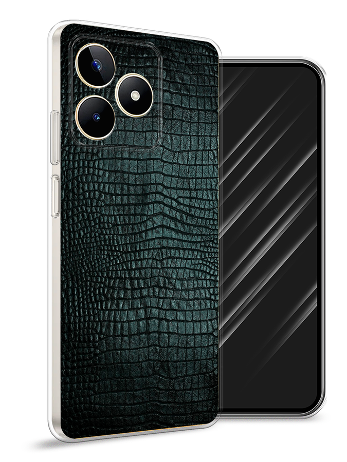 

Чехол Awog на Realme C53/C51/Note 50 "Черная змея", Черный;серый;голубой, 2516050-1