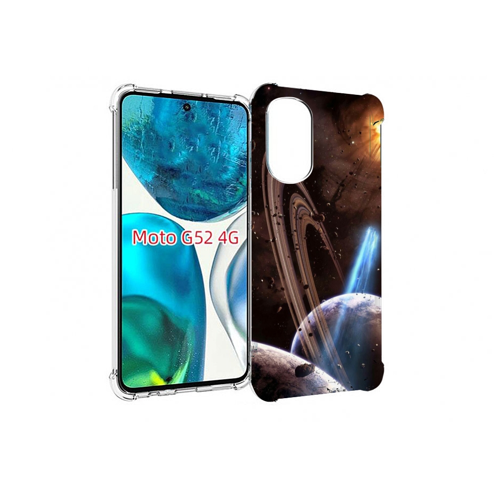 

Чехол MyPads сатурн в космосе для Motorola Moto G82 / Moto G52, Прозрачный, Tocco