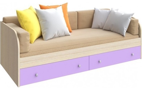 фото Кровать астра 80, фиолетовый рв-мебель