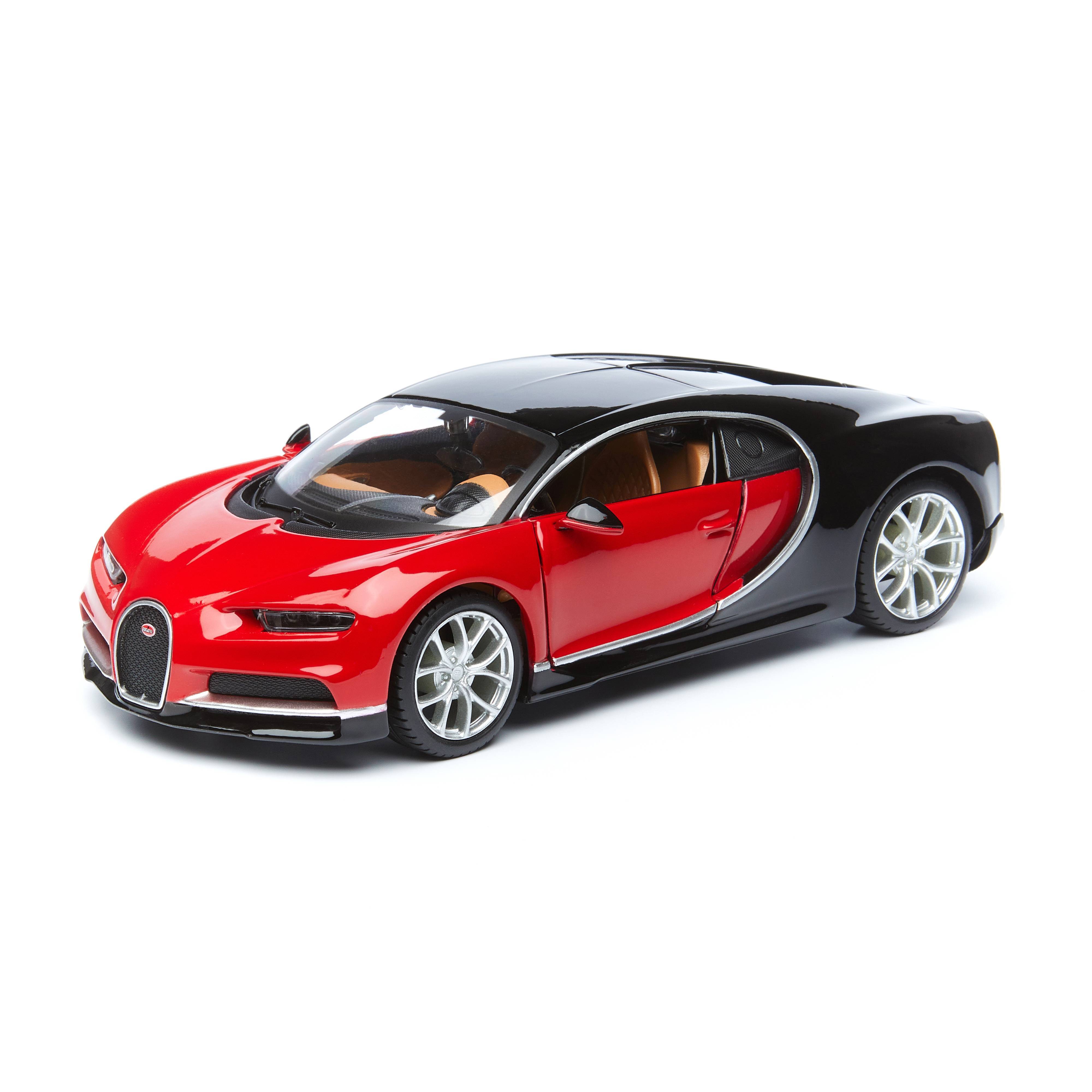 фото Maisto сборная машинка spal - bugatti chiron 1:24, красный 39514