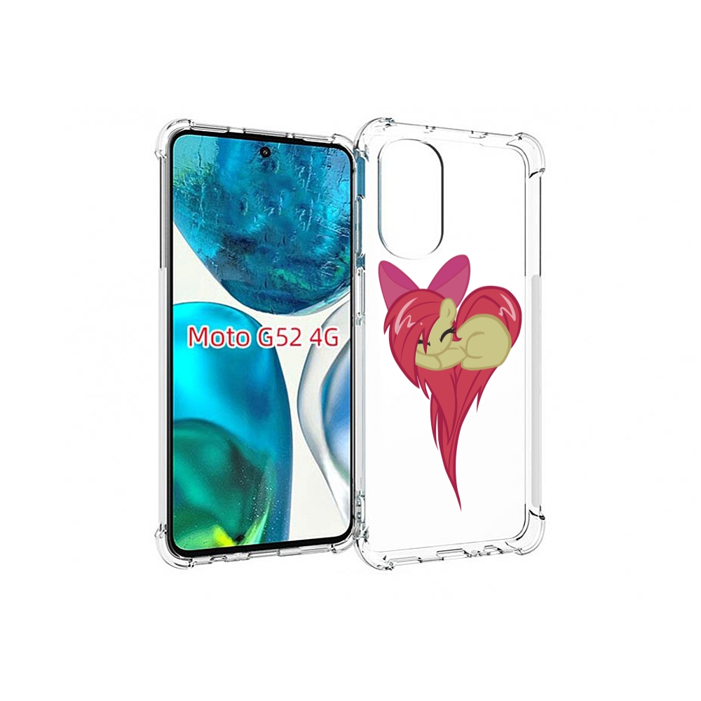 

Чехол MyPads сердце-из-пони для Motorola Moto G82 / Moto G52, Прозрачный, Tocco