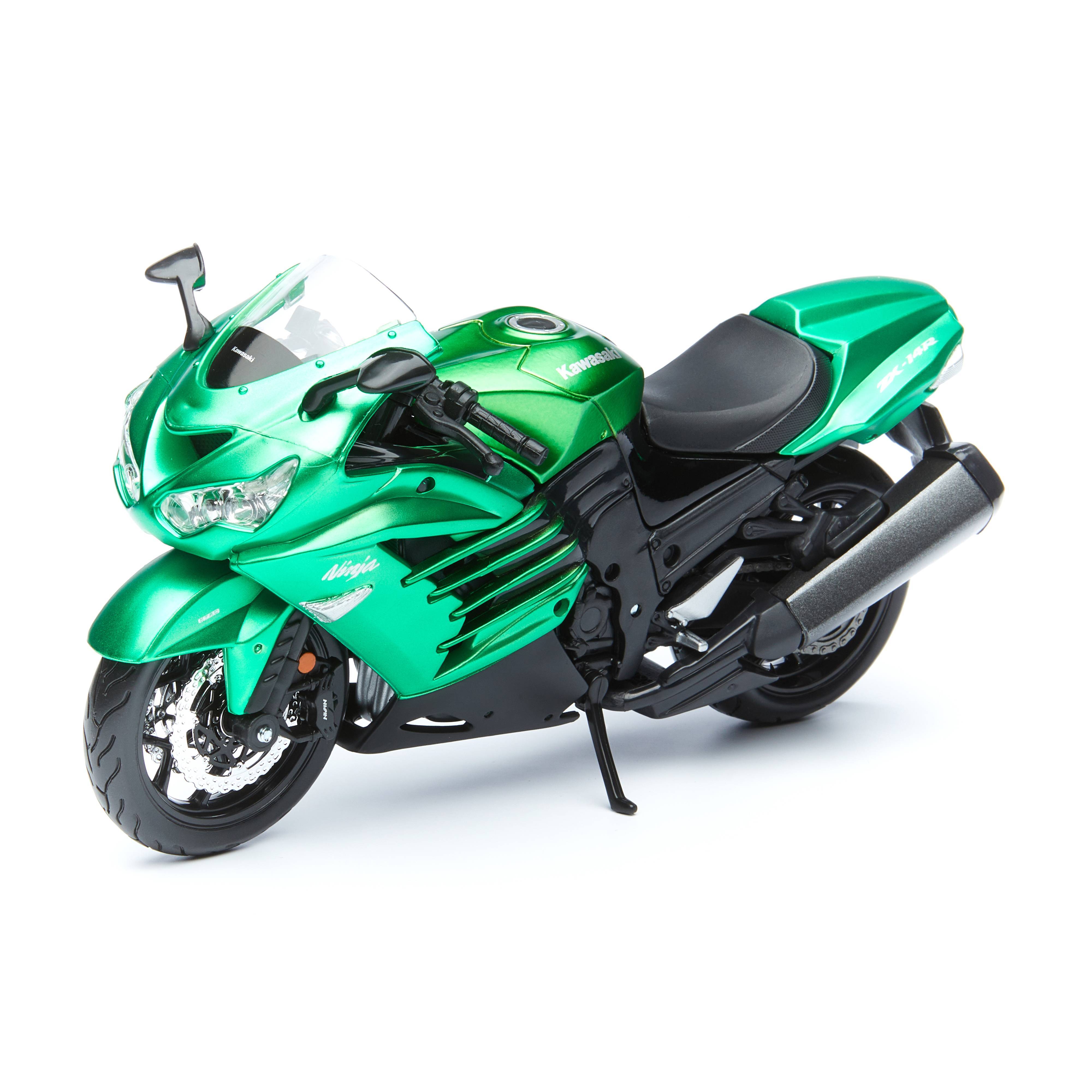 

Maisto Сборная модель мотоцикла AL Motorcycles - KAWASAKI NINJA ZX-14R 1:12, зеленый 39197, 39197