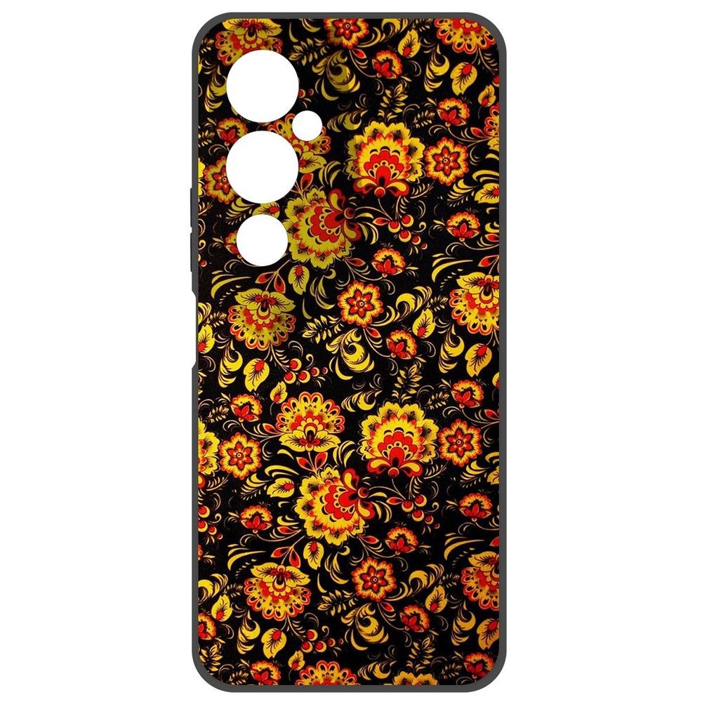 

Чехол-накладка Krutoff Soft Case Хохлома для Tecno Pova 4 Pro, Черный