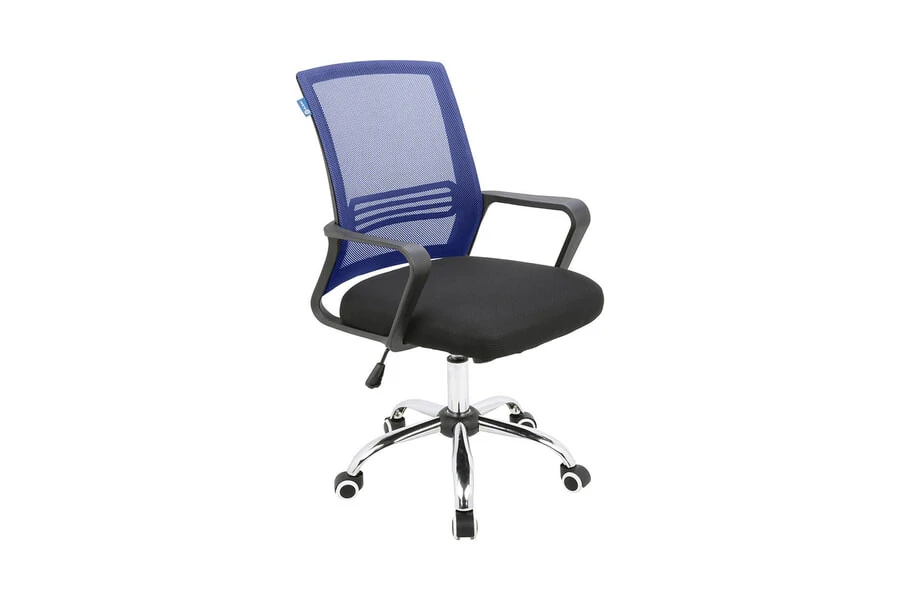 Офисное кресло Alsav кресла AL 776 Ткань черная/Сетка синяя