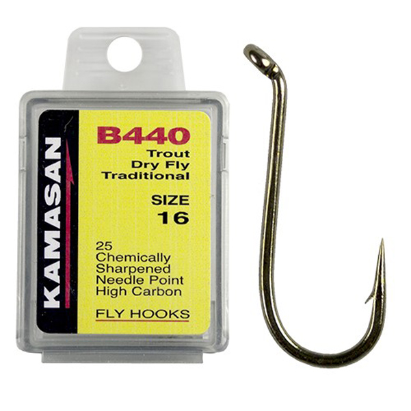 

Крючки Kamasan B440-16 Trout Dry Fly Traditional (25шт), HFB440016X