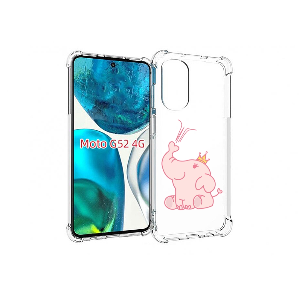 

Чехол MyPads слоник-принц детский для Motorola Moto G82 / Moto G52, Прозрачный, Tocco