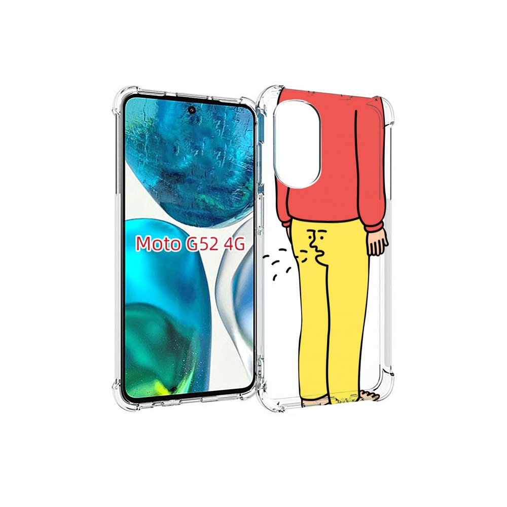 

Чехол MyPads смешной-мужчина для Motorola Moto G82 / Moto G52, Прозрачный, Tocco