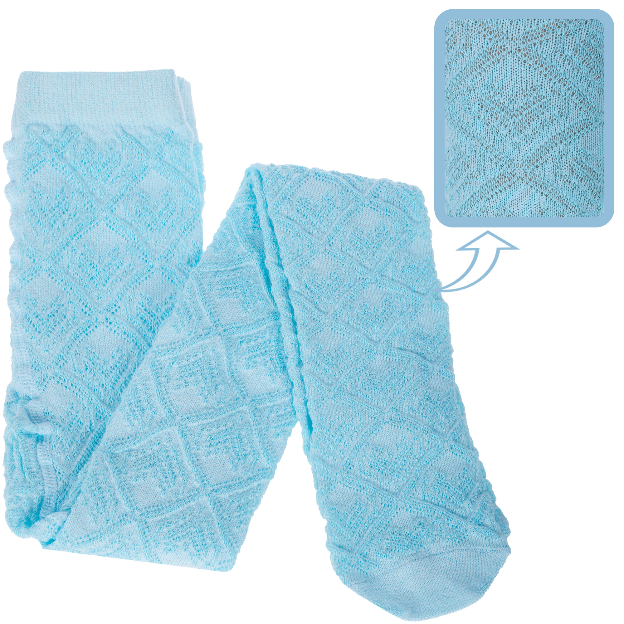 Колготки детские НАШЕ 122С9, голубой, 68-74