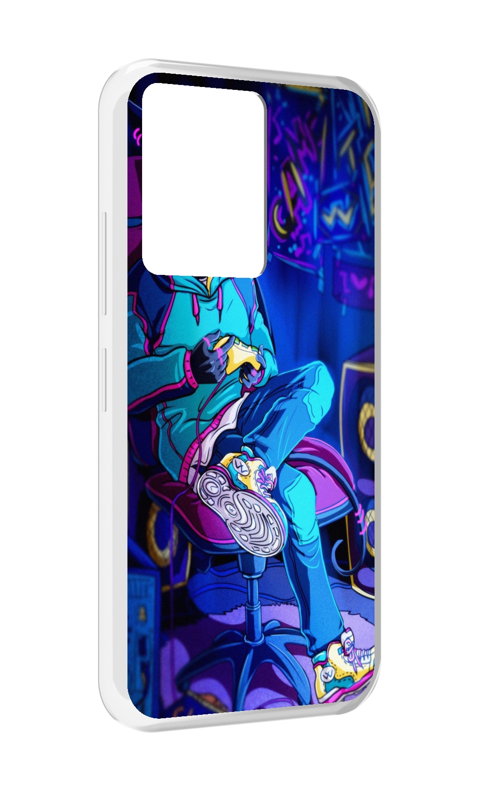 

Чехол MyPads киберпанк игрок для Infinix Note 12 5G X671 / Note 12 Pro 5G, Прозрачный, Tocco