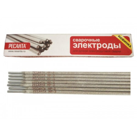 

Электроды сварочные Ресанта МР-3 Ф4,0 Пачка 3 кг