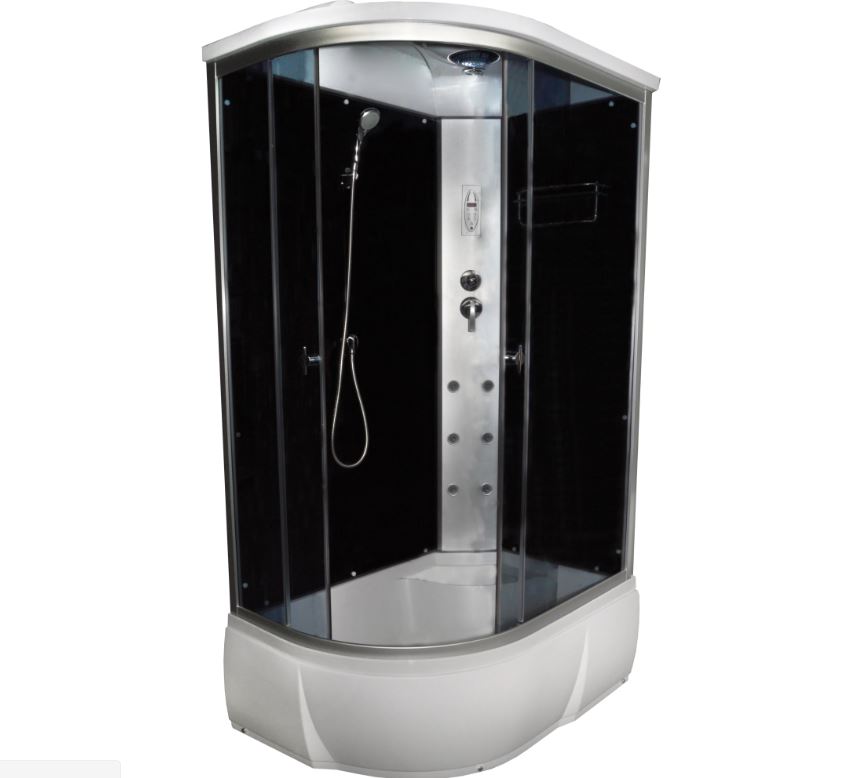 

Душевая кабина Aquacubic 3106B 120x80 R grey black