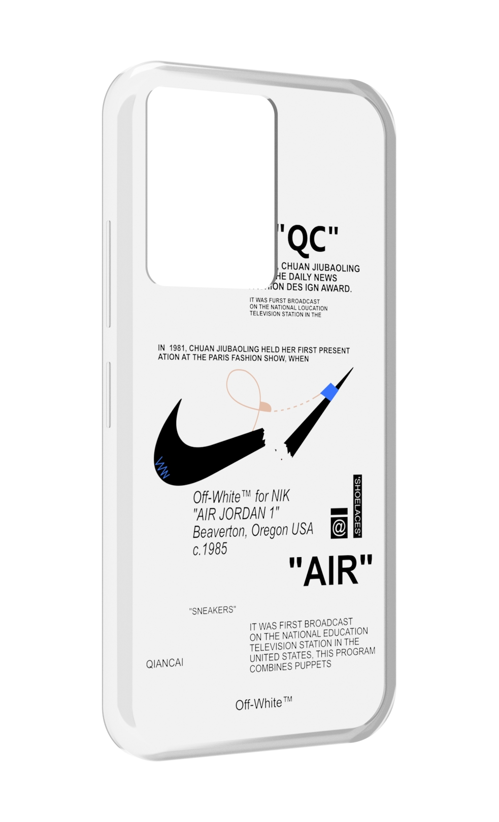 

Чехол MyPads коллаборация-найк для Infinix Note 12 5G X671 / Note 12 Pro 5G, Прозрачный, Tocco