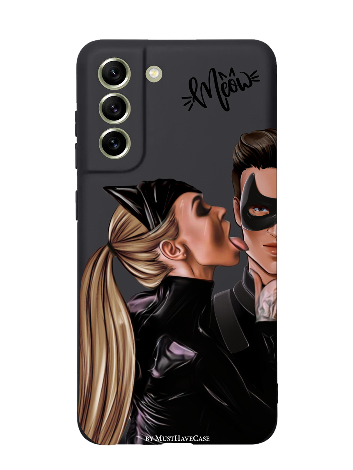 

Черный силиконовый чехол для Samsung Galaxy S21 FE Кошечка с парнем, Коричневый;черный, Samsung Galaxy S21 FE Кошечка с парнем